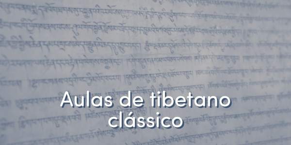 Aulas de tibetano clássico no Ped Gyal Ling