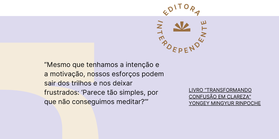 Aprendendo a meditar (Trecho do livro "Transformando confusão em clareza")